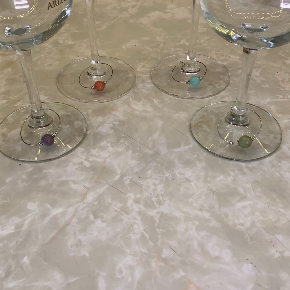 21175 Wine glass charms-4 pack.